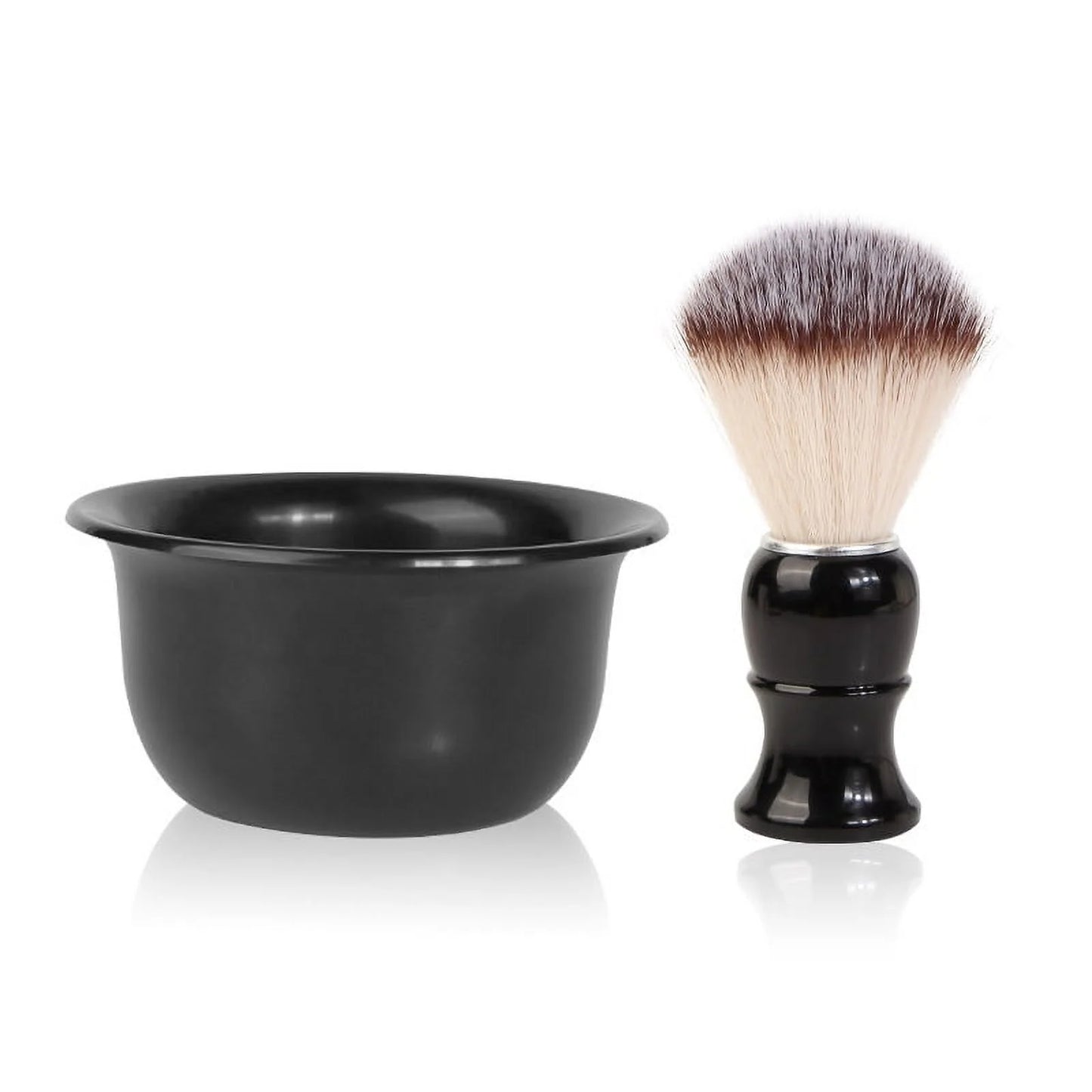 1 Set Men Shaving Kit Men Shaving Brush Shaving Bowl Portable Shaving Cleaning Brush Kit