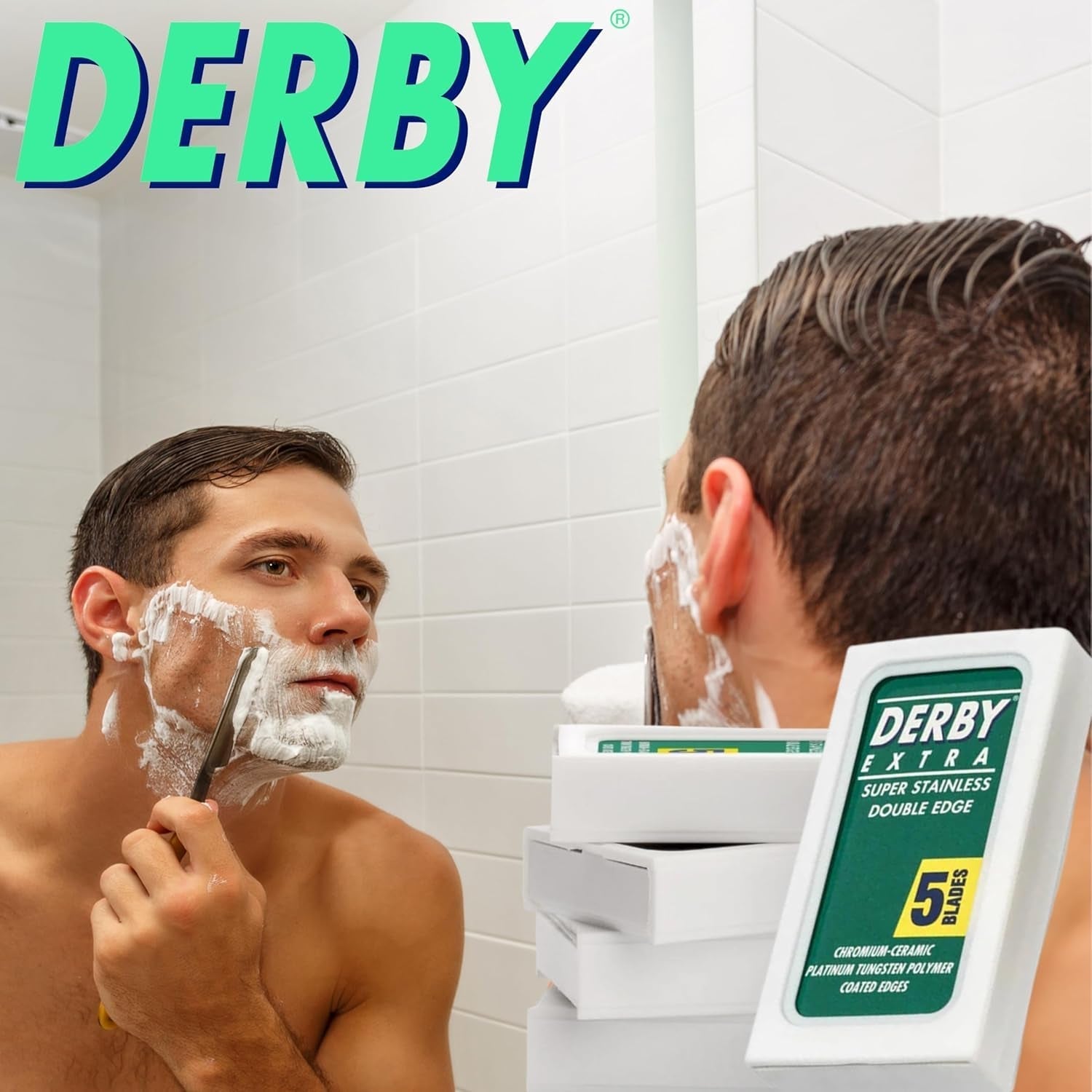 Derby Professional Doble Edge Razor Blades for Straight Razor (25) - Smooth Shave