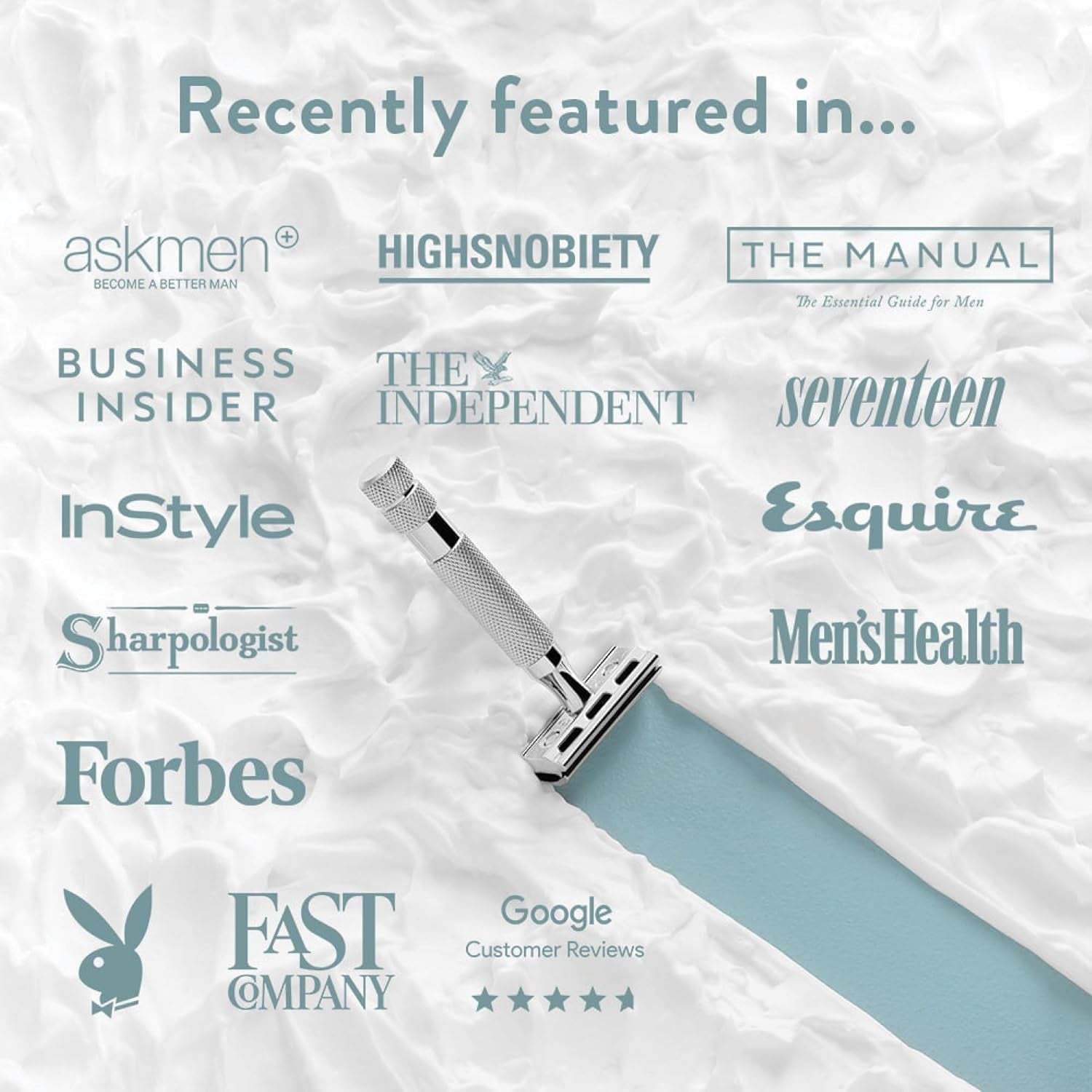 Rockwell T2 | Twist - To - Open (TTO) Double - Edge Safety Razor | Full Metal | Includes 5 Fully Recyclable Stainless Steel Blades (Gunmetal Chrome) - Smooth Shave