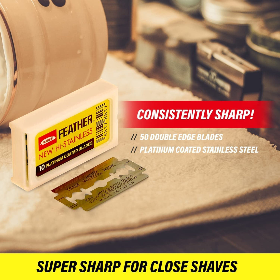 Double Edge Safety Razor Blades 10 Count - Smooth Shave