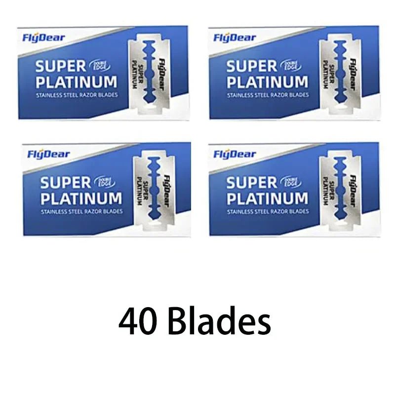Razor Stainless Steel Double - Blade Razor Razor Razor Old Fashioned Razor Manual Shaving for Men - Smooth Shave