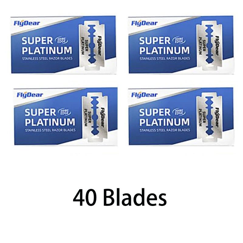 Razor Stainless Steel Double - Blade Razor Razor Razor Old Fashioned Razor Manual Shaving for Men - Smooth Shave