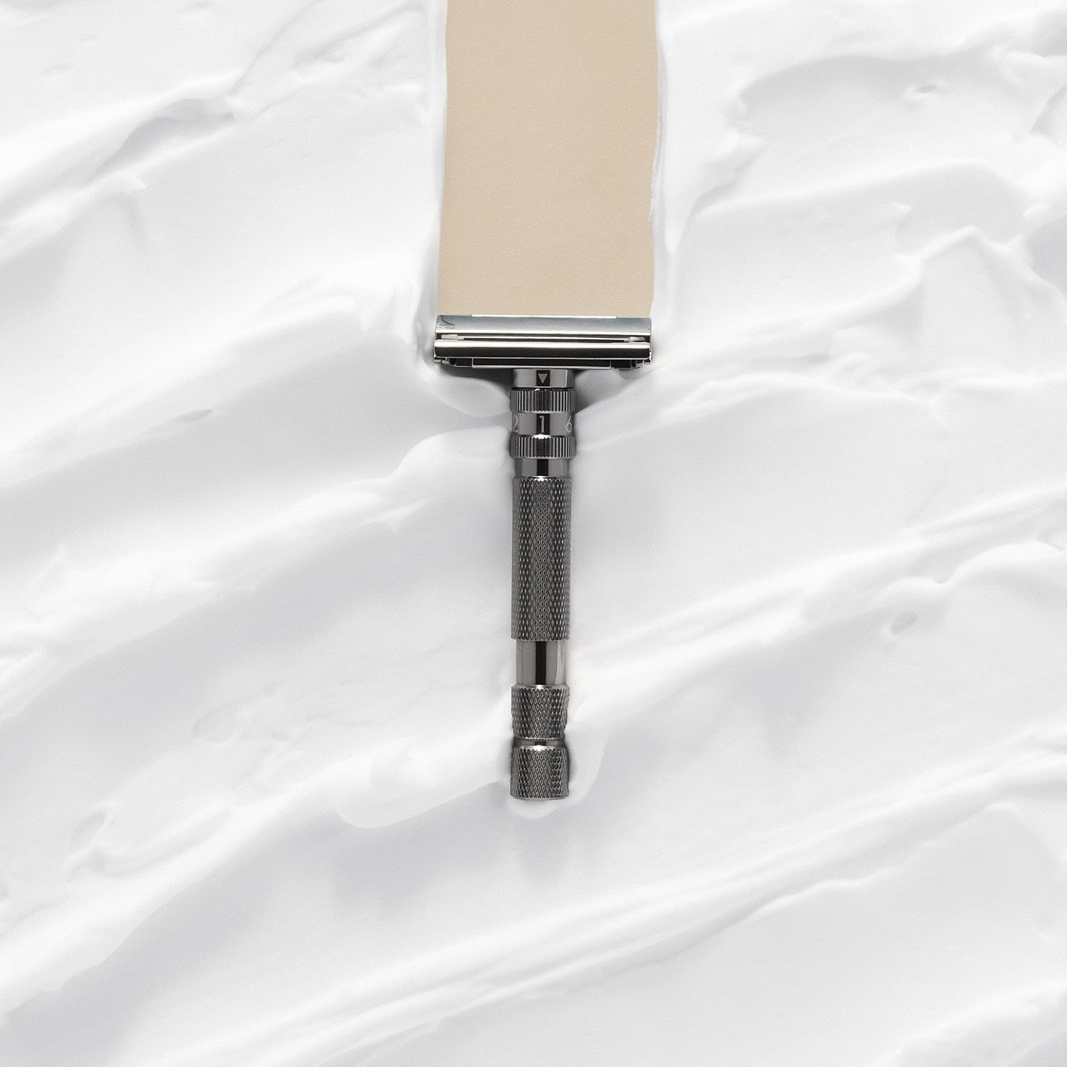 Rockwell T2 | Twist - To - Open (TTO) Double - Edge Safety Razor | Full Metal | Includes 5 Fully Recyclable Stainless Steel Blades (Gunmetal Chrome) - Smooth Shave